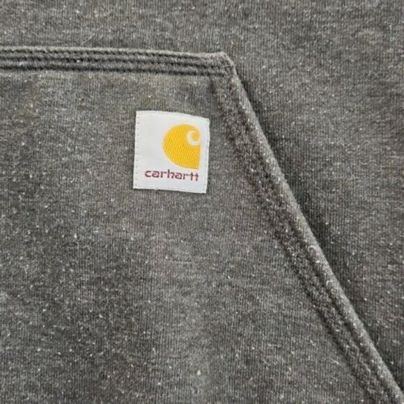 Carhartt Men's Loose Fit Midweight Logo Sleeve Graphic Hoodie BL1 Carbon Large - Picture 3 of 13